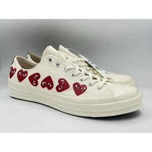 Comme des Garçons Play x Converse Chuck 70 Top Low Multi Heart Men’s Size 10